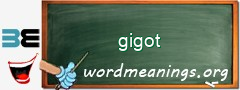 WordMeaning blackboard for gigot